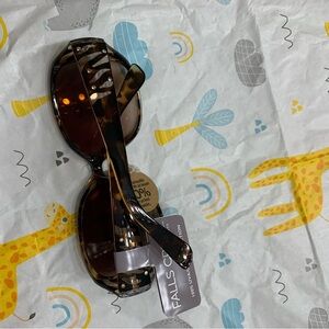 Falls Creek Tortoiseshell Brown Sunglasses with rhinestone on the sides